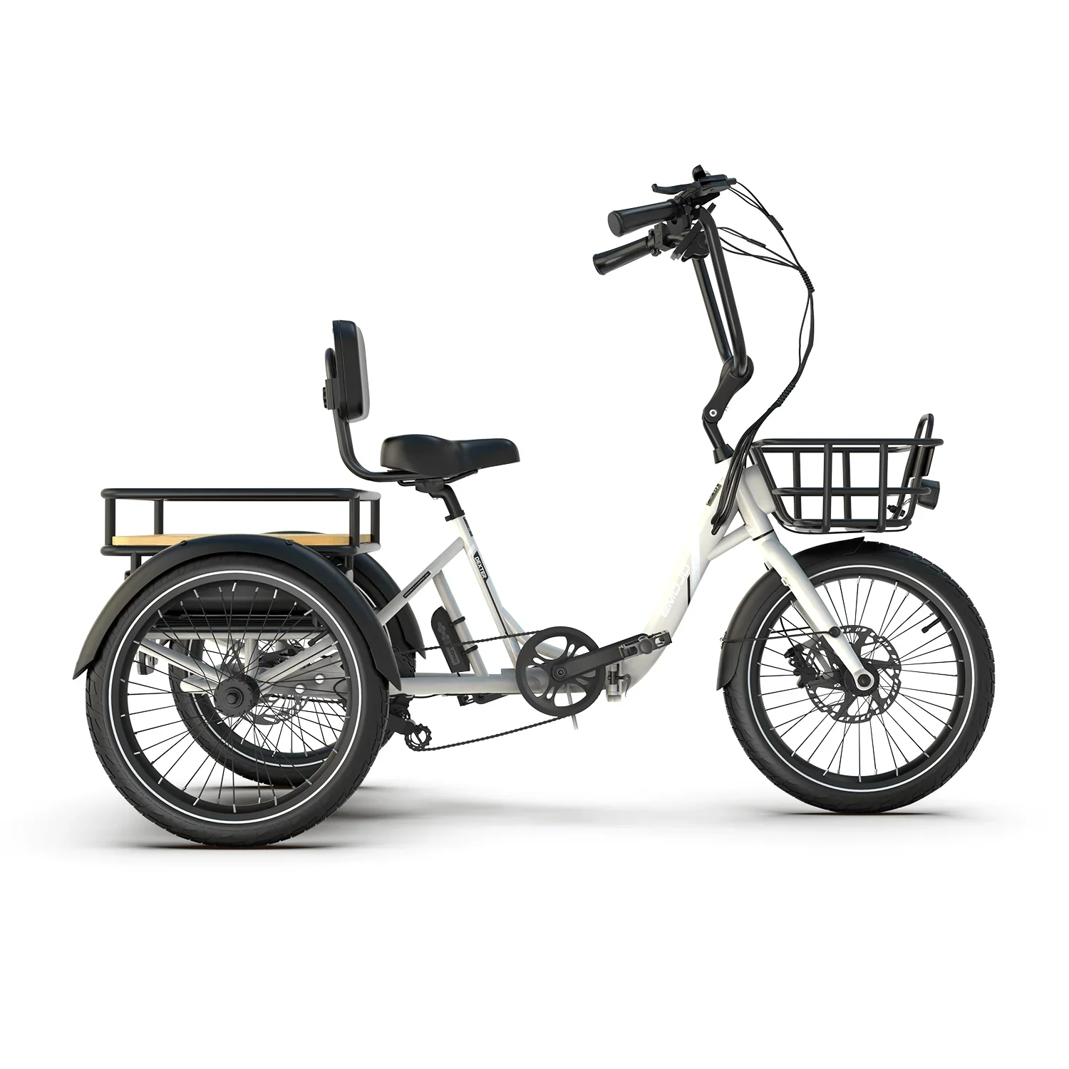 Electric Tricycle Bike White
