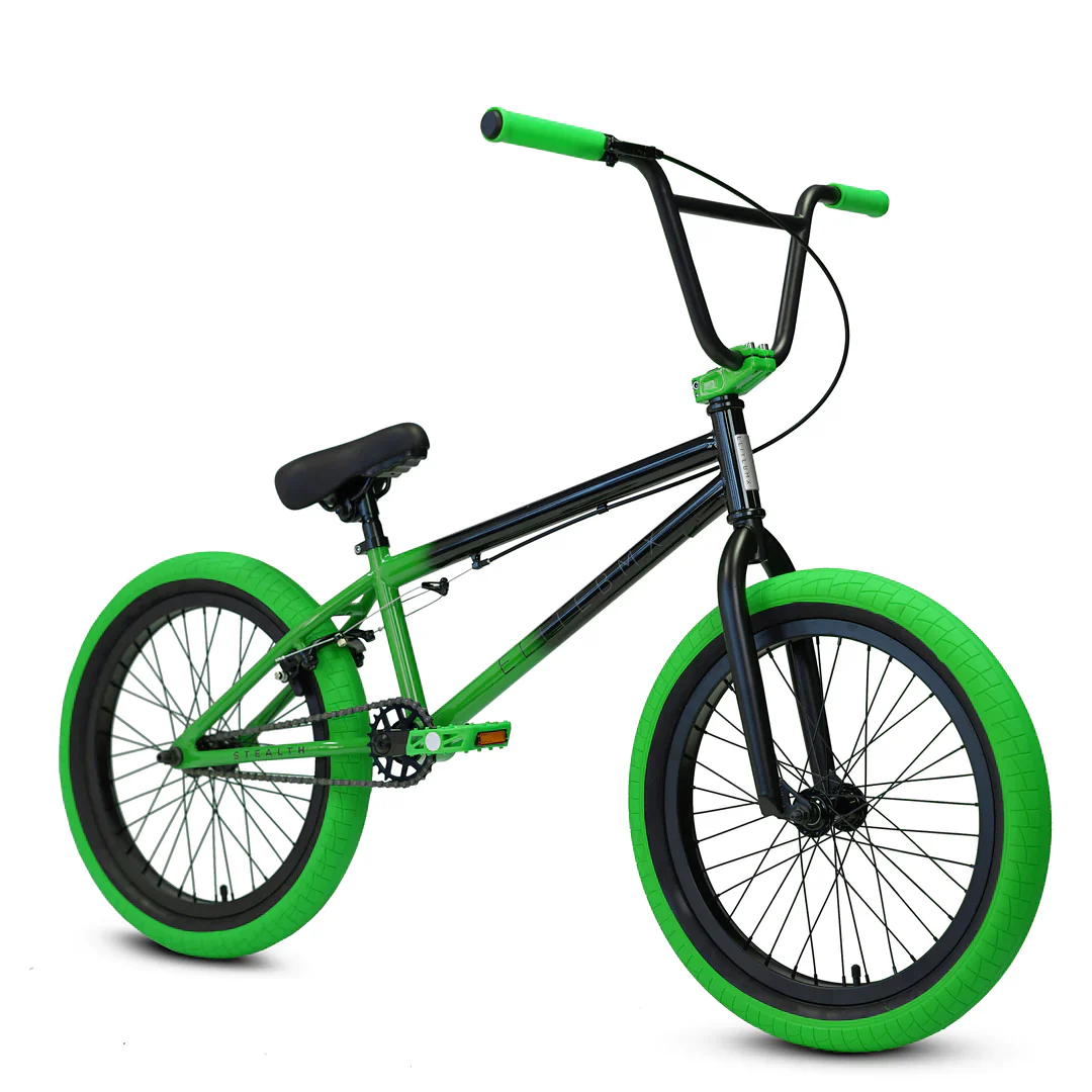 Elite BMX Stealth Bike Black Green