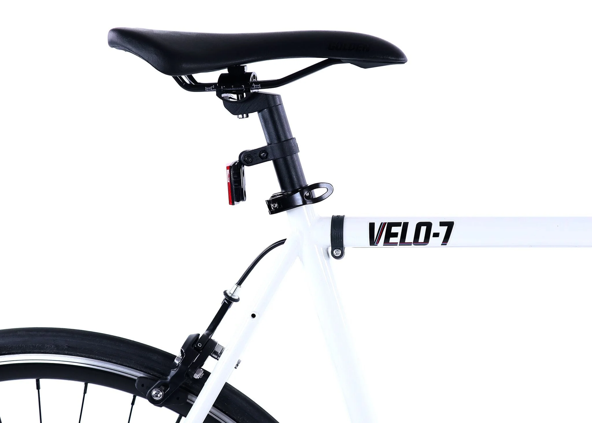 Golden Velo 7 Urban Commuter Bike White - Image 3