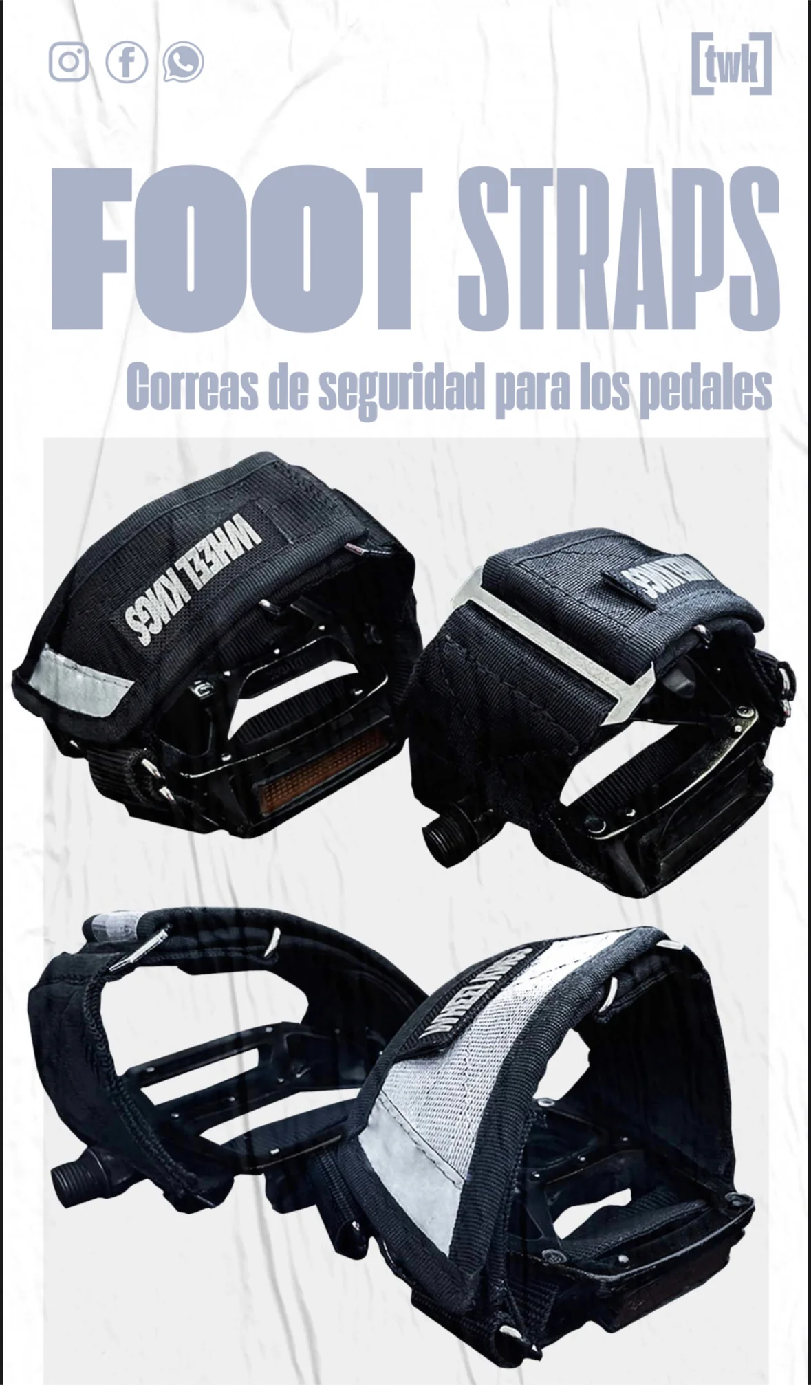 WHEEL KNGS PEDAL STRAPS - Image 3